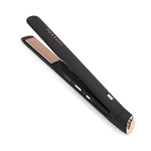 FoxyBae Cordless Hair Straightener 1 Inch – On The Go Travel Styling Tool – 2 in...