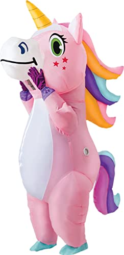 Spooktacular Creations Inflatable Costume Adult, Full Body Riding a Unicorn Blow Up...