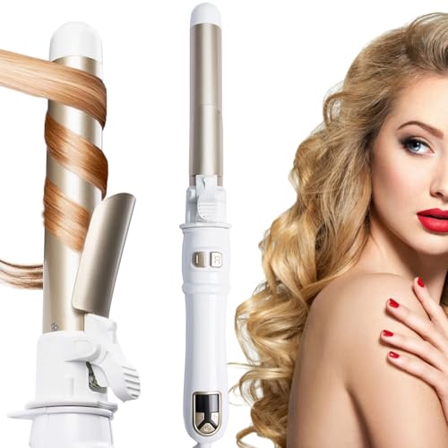 2024 Newest 28mm/1.1 inch Automatic Curling Wand Rotating Curling Iron for Long Short...