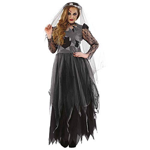 fun shack Corpse Bride Costume Women, Scary Bride Costume Women, Zombie Bride Dress,...