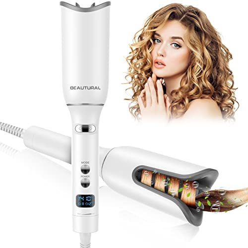 BEAUTURAL Auto Hair Curler with Adjustable 5 Temps, 13 Curls & 10 Timer Settings, 40s...