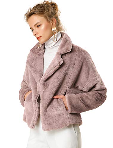 Allegra K Women's Winter Wedding Faux Fur Bolero Jacket Loose Formal Faux Fur Coat...