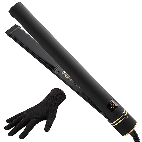 Hot Tools Pro Artist Black Gold Evolve Ionic Salon Hair Flat Iron | Long-Lasting...