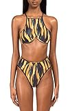 23. Two piece skinny expensive high-end swimsuit