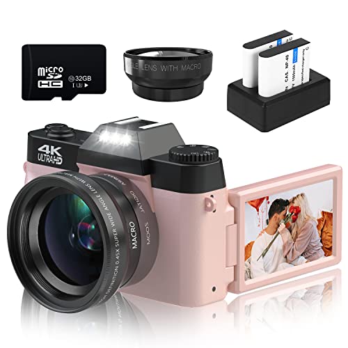 VETEK Digital Cameras for Photography, 4K 48MP Vlogging Camera 16X Digital Zoom...