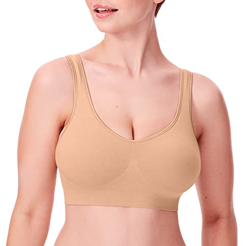 Bali Womens Comfort Revolution Wireless Bra, Comfortflex Fit Full-coverage Wirefree...