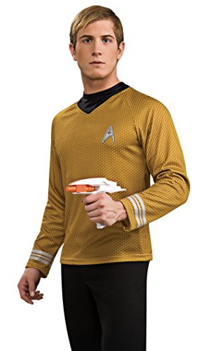 Rubie's Men's Star Trek Into Darkness, Deluxe Captain Kirk Shirt with Emblem Costume,...