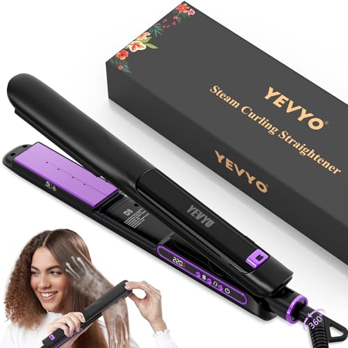 Steam Straighteners for Hair, Professional Salon Titanium Vapor Hair Straightening...