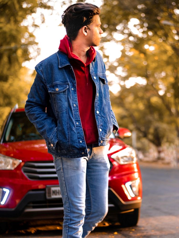 denim on denim outfit men