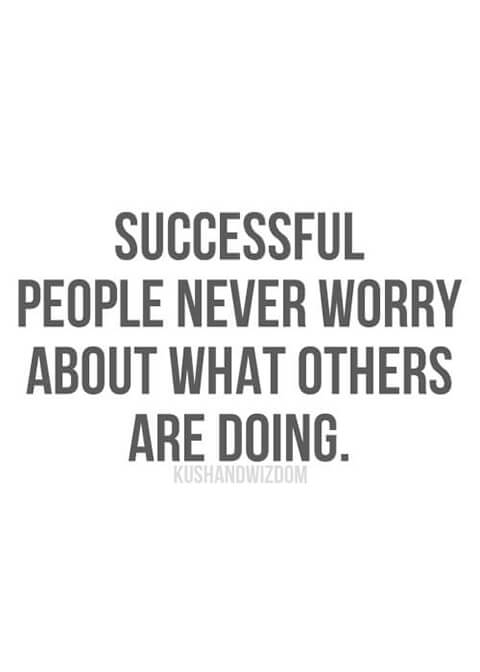 successful people never worry