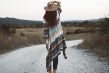 Sustainable Fashion Woman Poncho